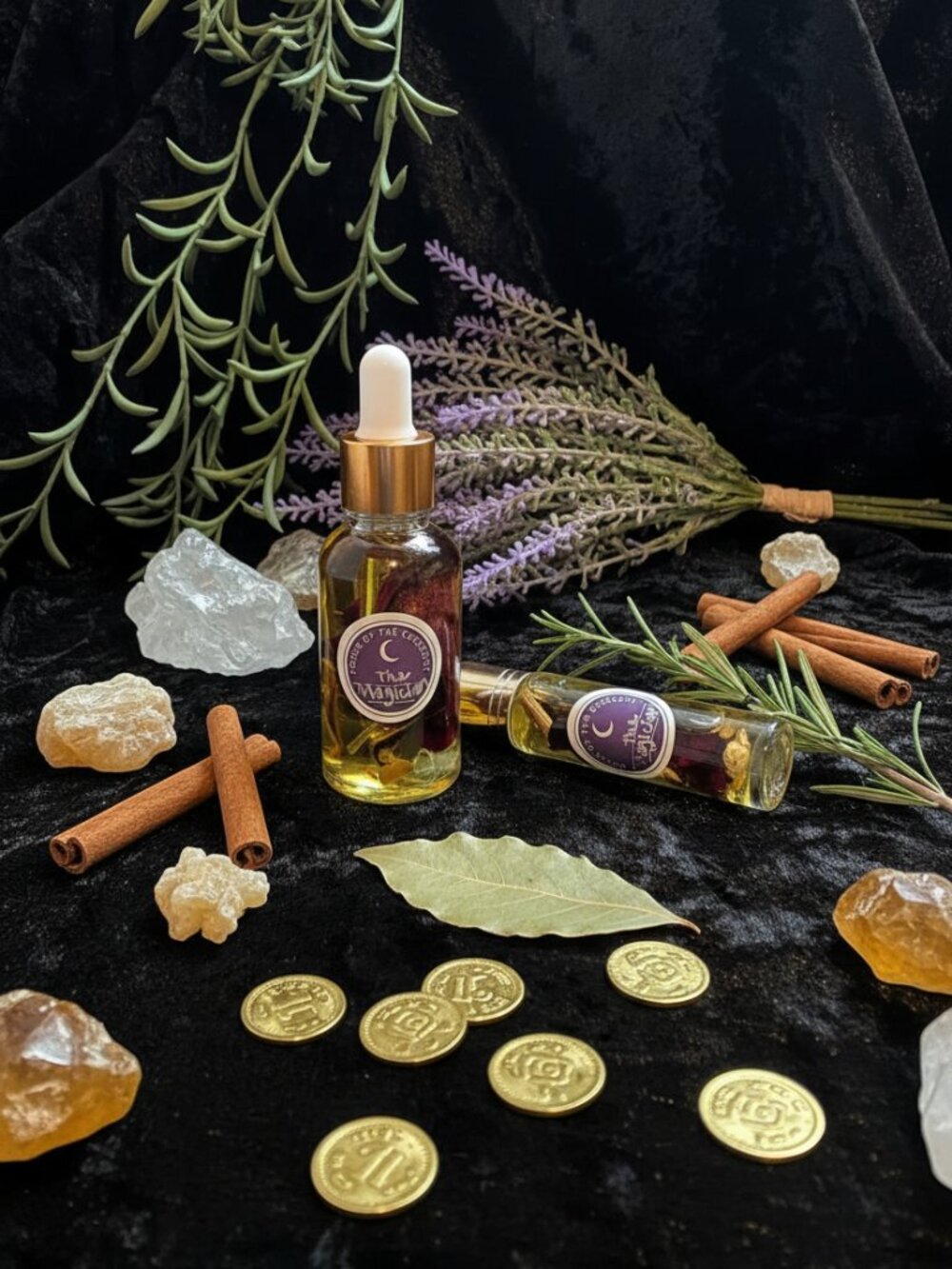 The Magician Perfume Oil — Sacred Amber Manifestation Spell Oil